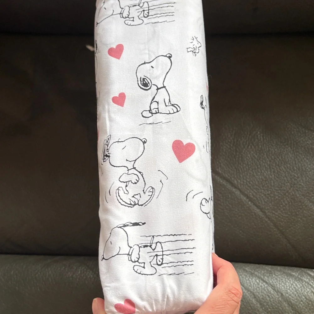 Peanuts snoopy with hearts king sheet set